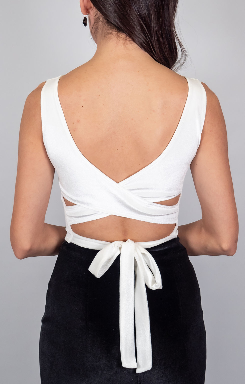 Thumbnail: Julia White Velvet Tango Top