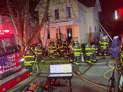 Firefighters Battle fire at 2½-Story Dwelling in Utica