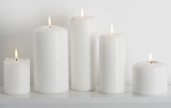 Bougies blanches