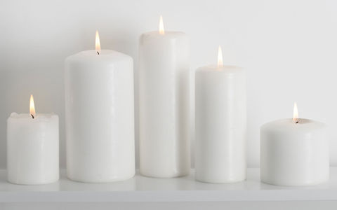 Simple stylish beautiful unscented candles for your home