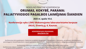 Kviečiame į mokslinę-praktinę konferenciją Kaune