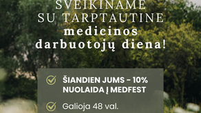 Medfest bilietai - mediko dienos proga pigiau