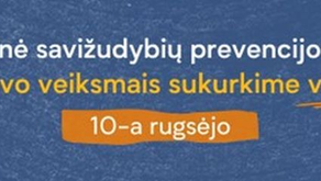 Kviečiame dalyvauti Pasaulinės savižudybių prevencijos dienos renginiuose