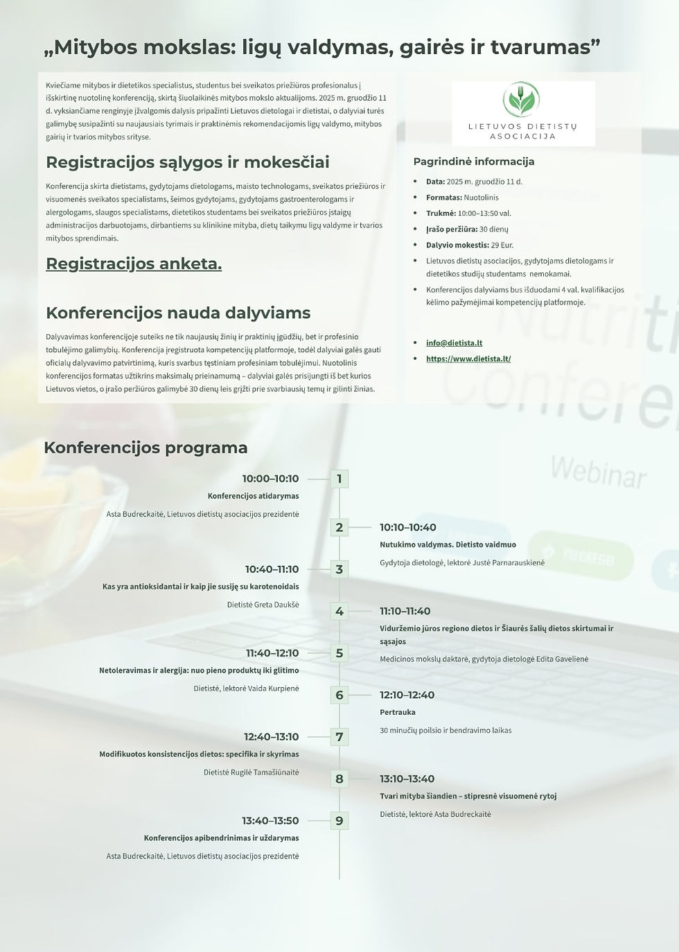 Kvietimas į konferencija 2025-12-11