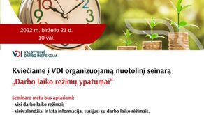 VDI seminaras "Darbo laiko režimų ypatumai"