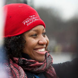 Working the grounds of President Barack Obama's Inauguration 2013 in Washington,