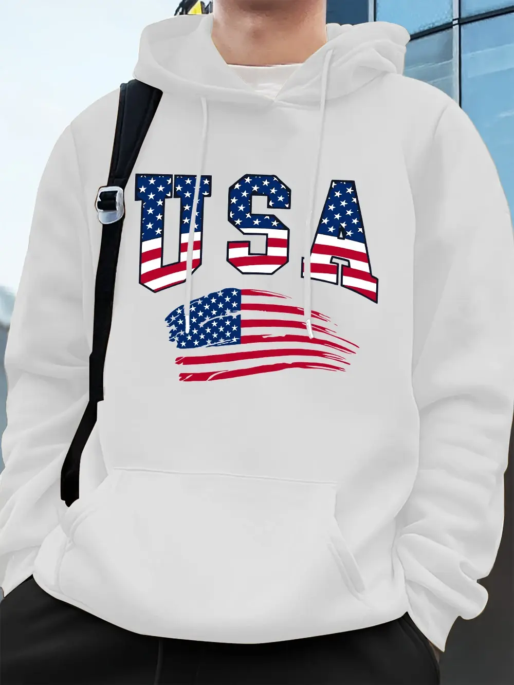 USA America Flag Hoodie