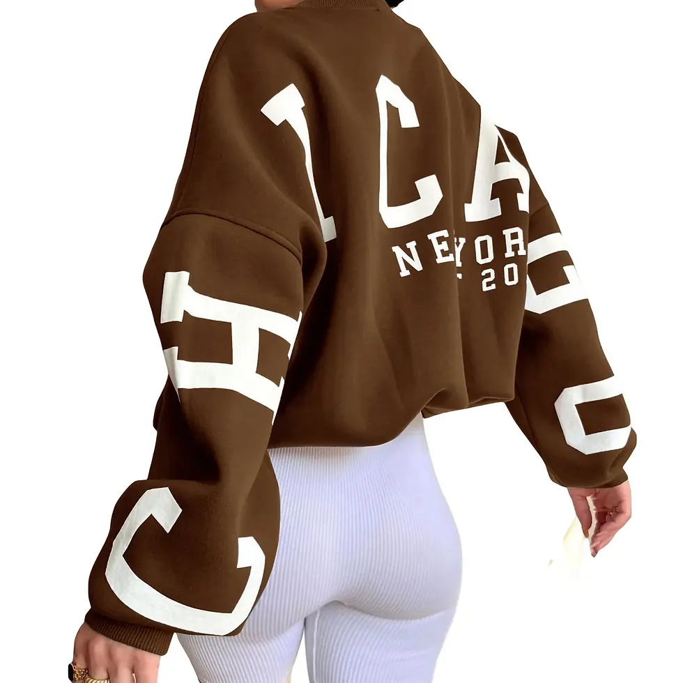Thumbnail: Y2K Chicago Grunge Loose Sweatshirt