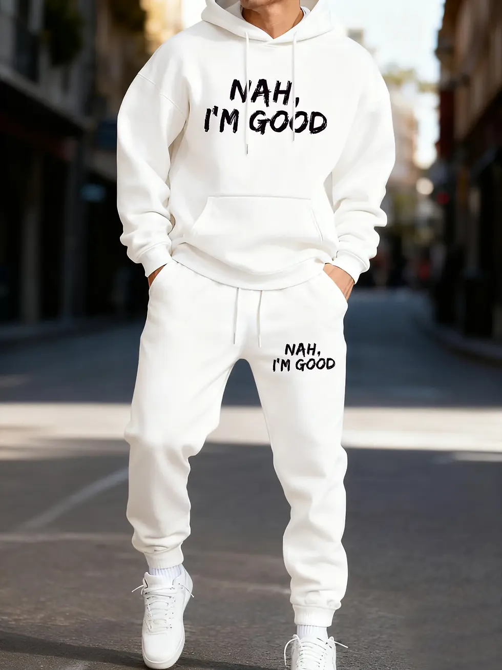 Thumbnail: Nah I'm Good Hoodie and Sweatpants Set