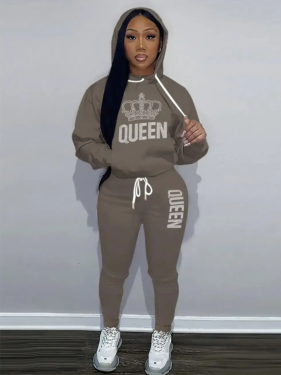 Thumbnail: Y2K Queen Hoodie and Sweatpants Set