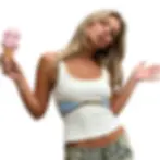 Thumbnail: Summer Camisoles Single Button Crop Tank Top