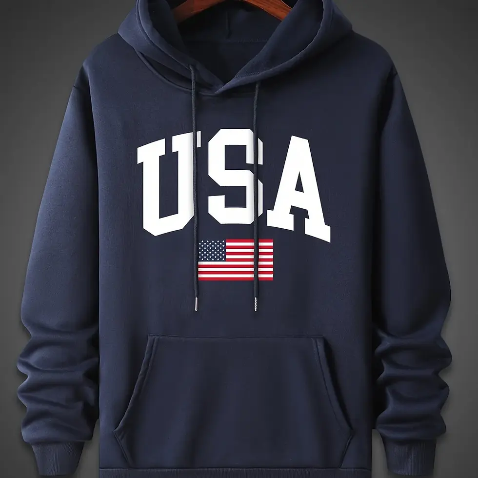 Thumbnail: USA Flag Print Hoodie