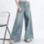 Wide Straight Leg Denim Jeans