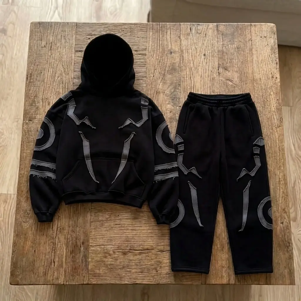 Y2K Anime Harajuku Gothic Hoodie and Sweatpants Set