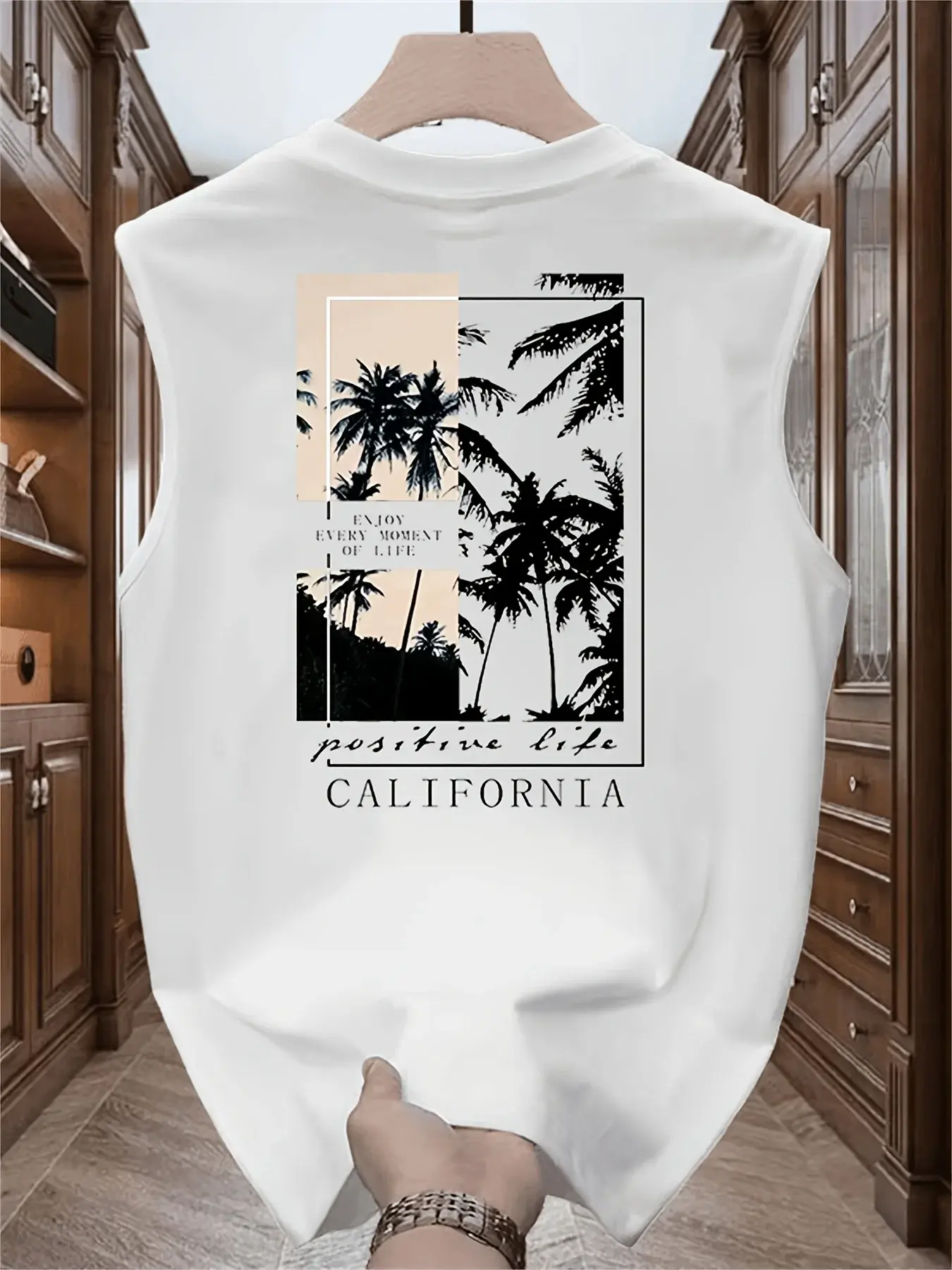 California Print Tank Top