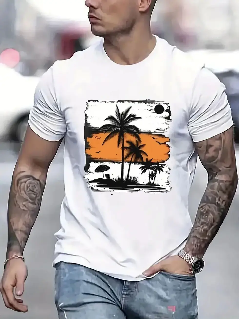 Palm Tree Sunset T-Shirt