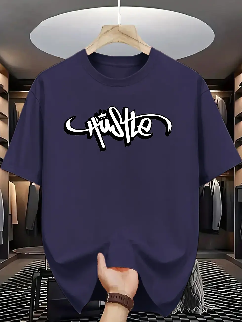 Thumbnail: Hustle Graffiti Printed T-Shirt