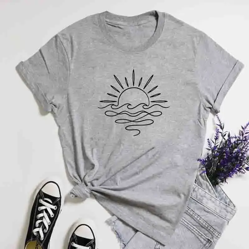 Thumbnail: Minimalist Sunrise Salty Soul T-Shirt
