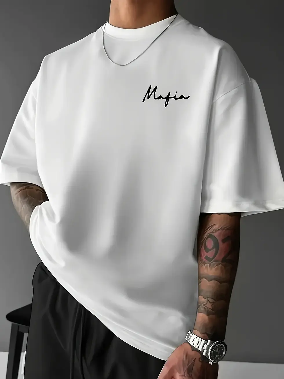 Thumbnail: Mafia Gangster Ski Mask T-Shirt