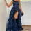 Thumbnail: Slit One Shoulder Glitter Layered Prom Dress