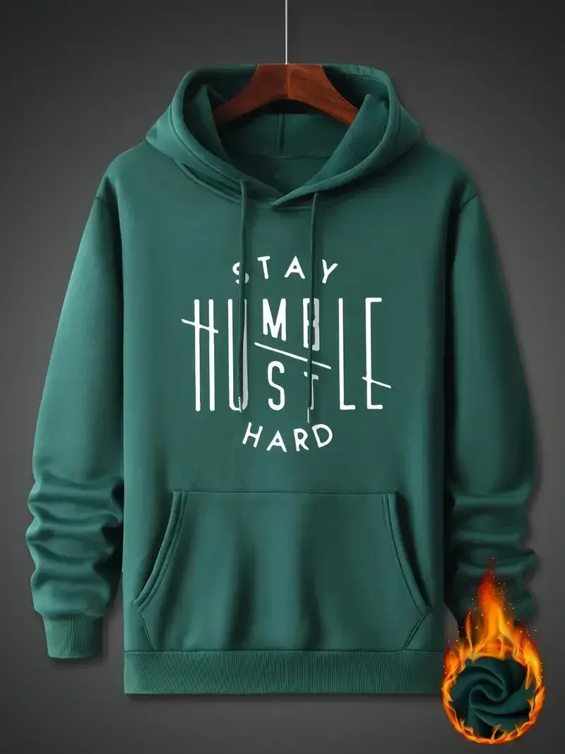 Thumbnail: Men's Inspirational Hoodie - "Stay Humble" hoodie long sleeve