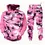 Thumbnail: Camouflage Two Piece Hoodie Pant Sets