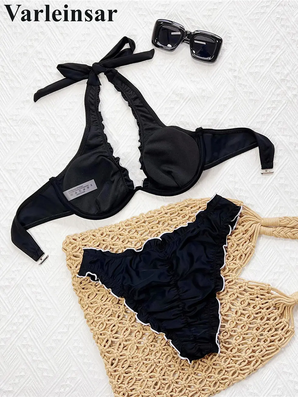 Thumbnail: Ruffled Halter Underwired Bikini