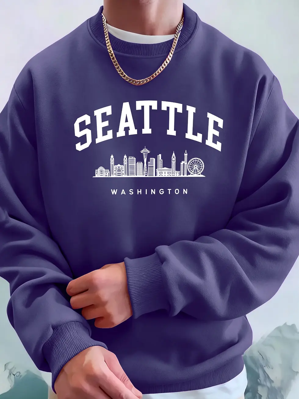 Thumbnail: Seattle Washington Soft Sweatshirt