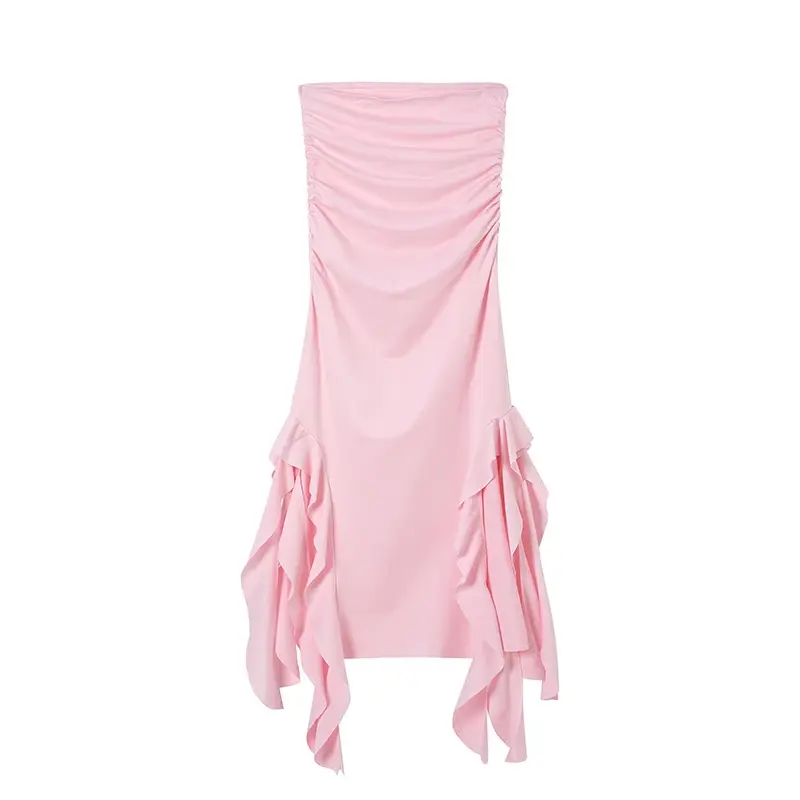 Thumbnail: One Shoulder Bra Wrap Hip Slim Fit Irregular Dress