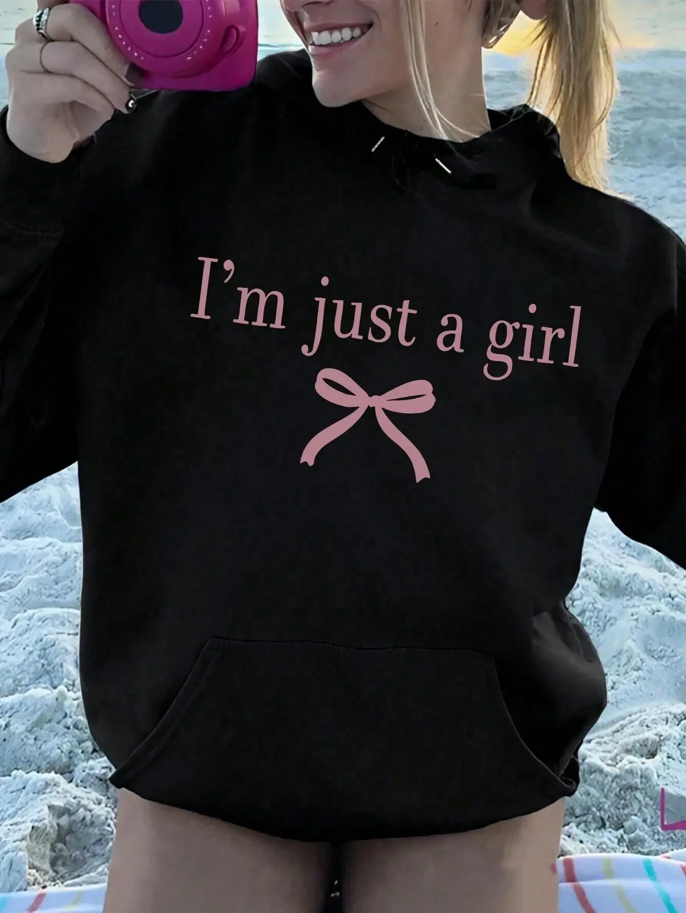 I'm Just a Girl Vintage Hoodie