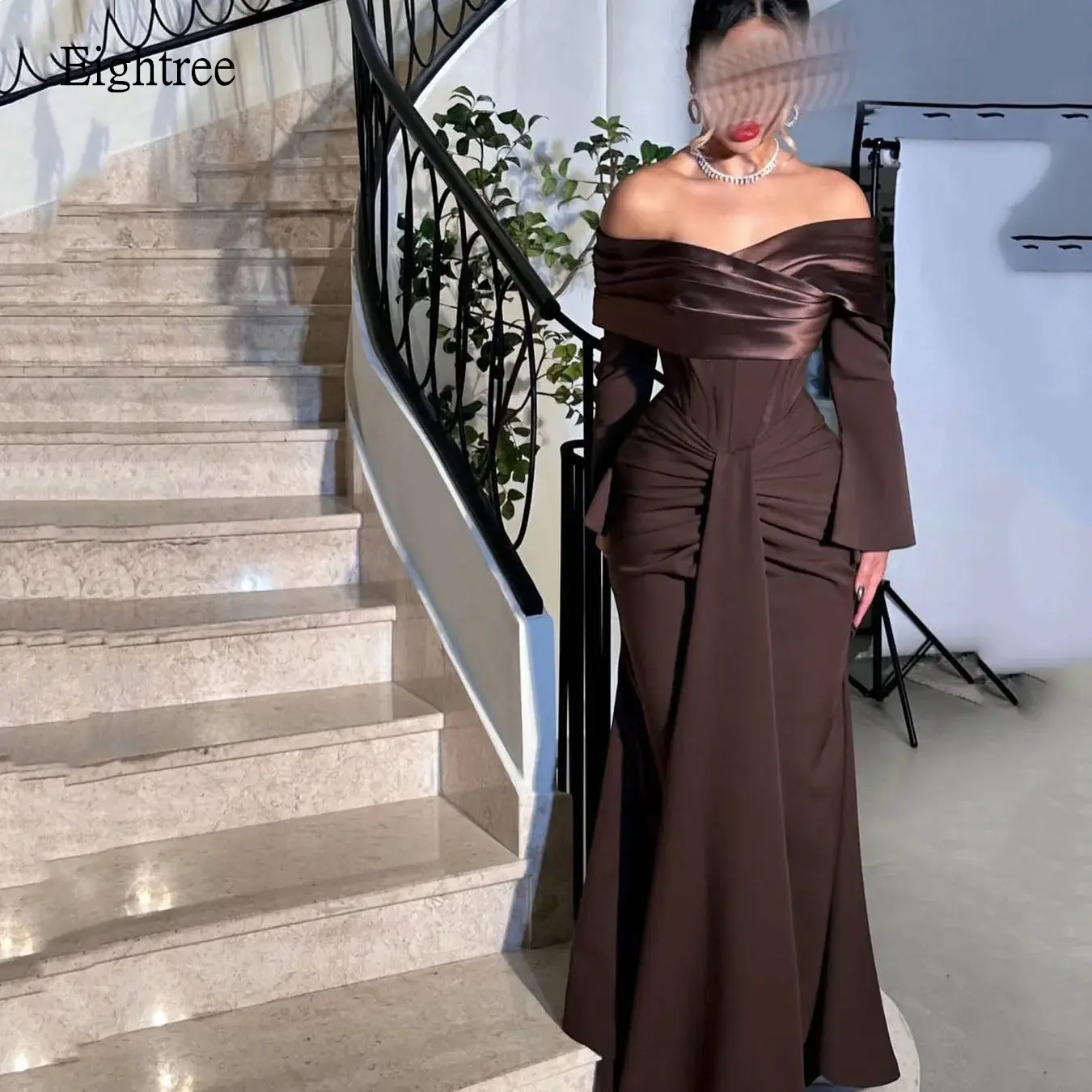 Vintage Mermaid Formal Party Gown Long Dress