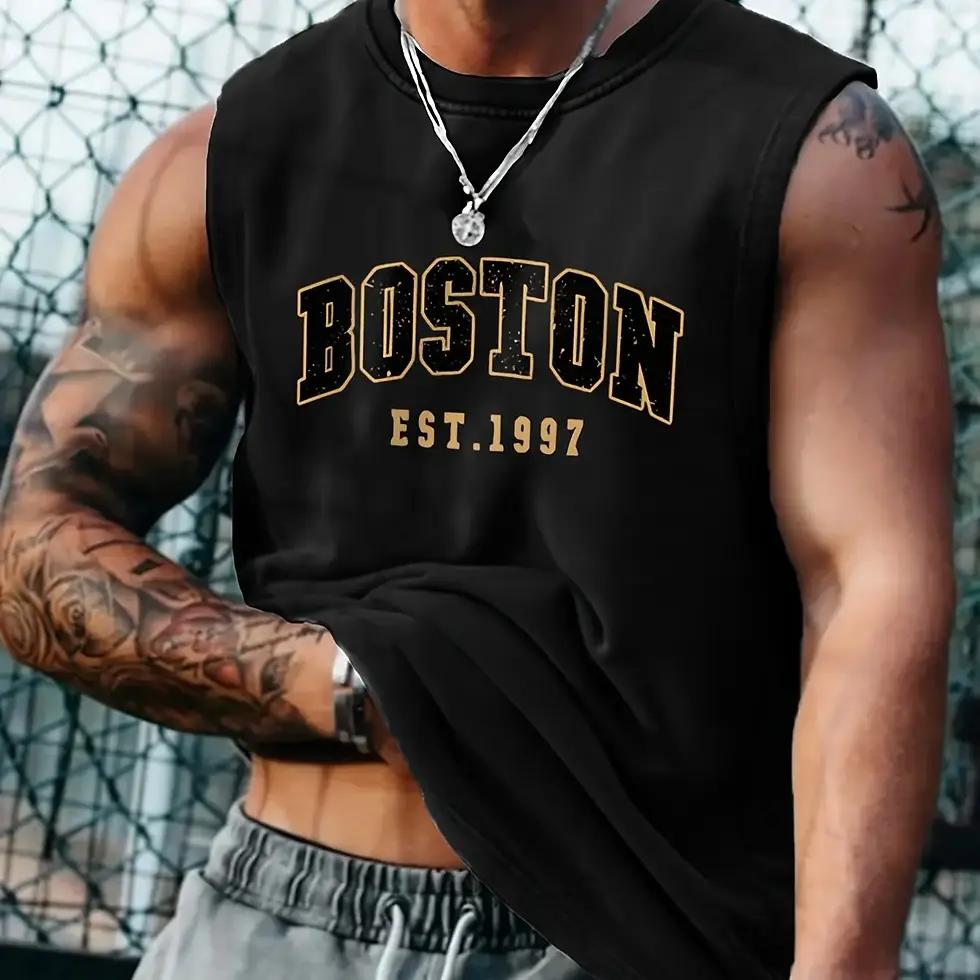Thumbnail: Boston Breathable Round Neck Tank Top