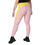 Thumbnail: Yellow leopard leggings with pockets - Plus