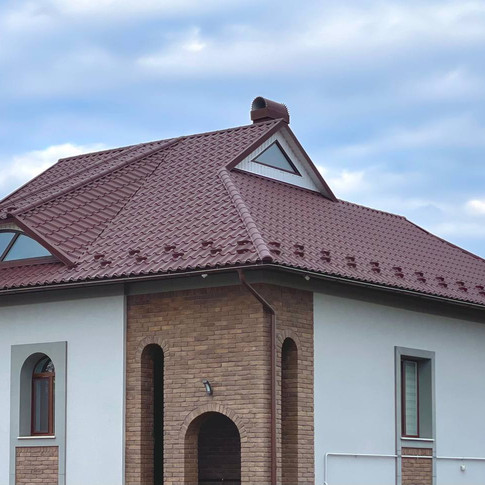 Металочерепиця Ретро. Дах смт. Заболотів