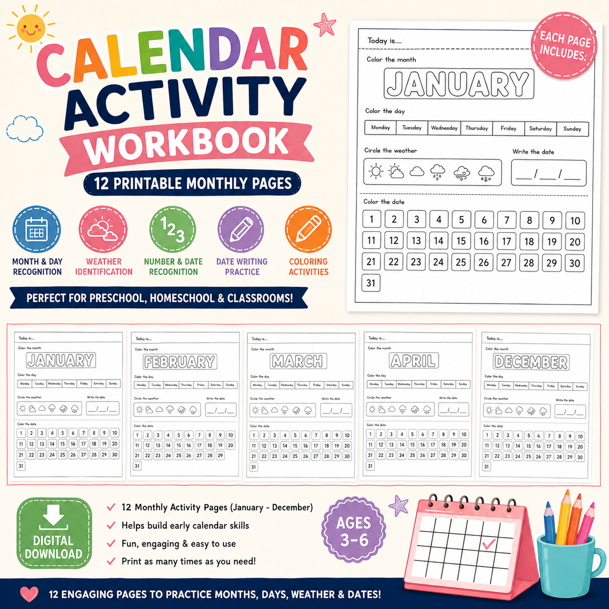 Calendar Activity Workbook