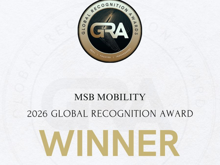 MSB WINS GLOBAL RECOGNITION AWARD!