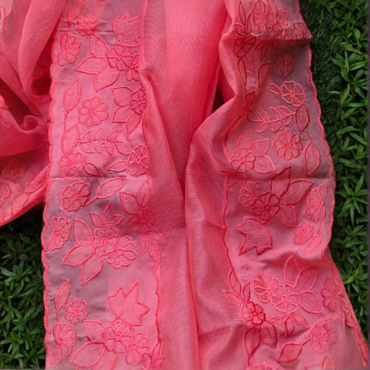 Thumbnail: Perfect Official Saree – Silky Kota fabric with an elegant embroidered organza border.