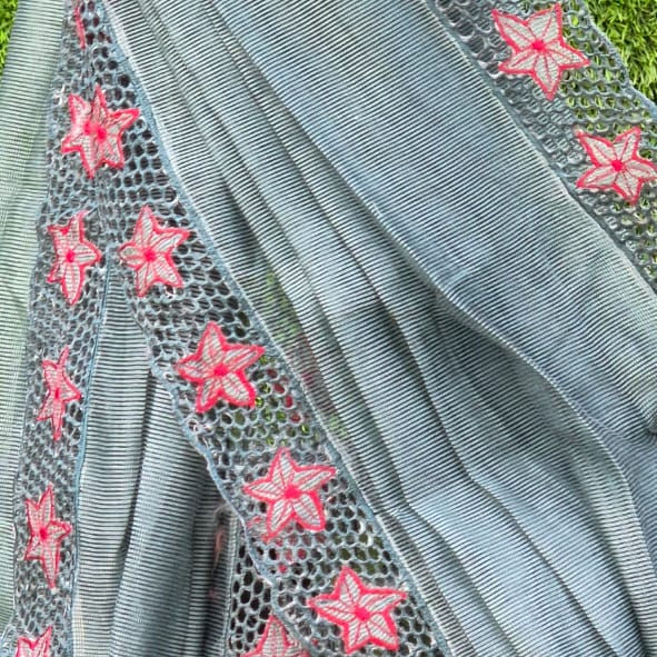 Thumbnail: Elegant kota saree with embroidey