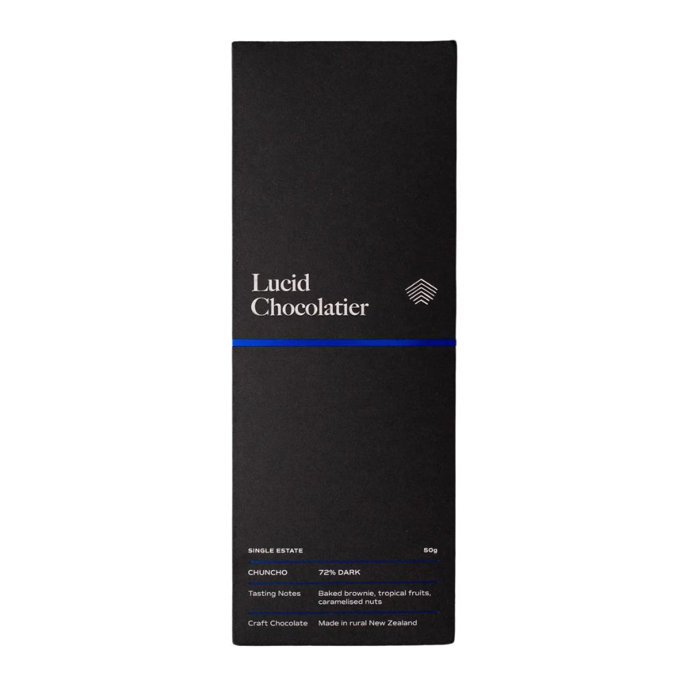 Lucid Chocolatier Chuncho Especial 72% Dark Chocolate Bar
