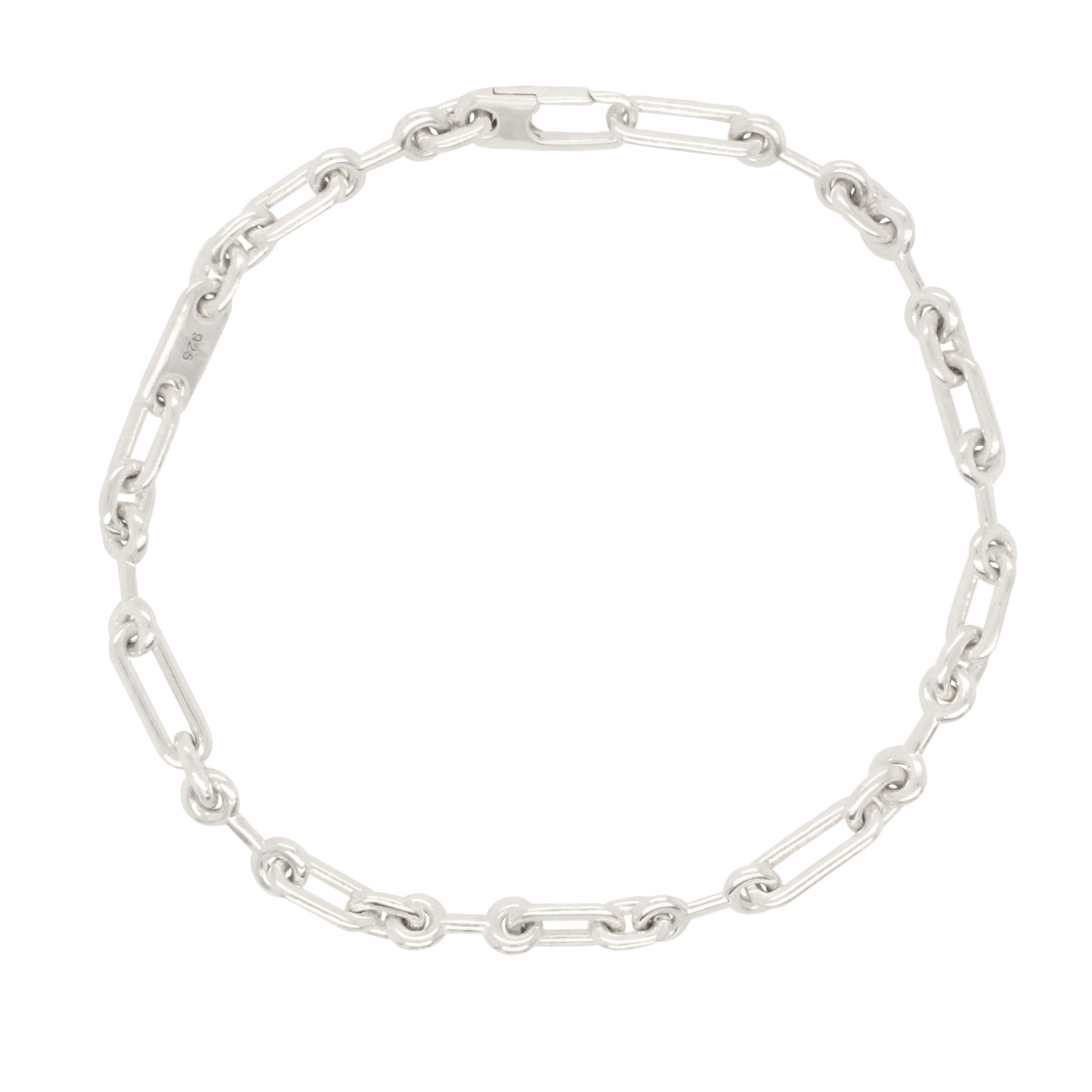 silver 'pelham' small link bracelet