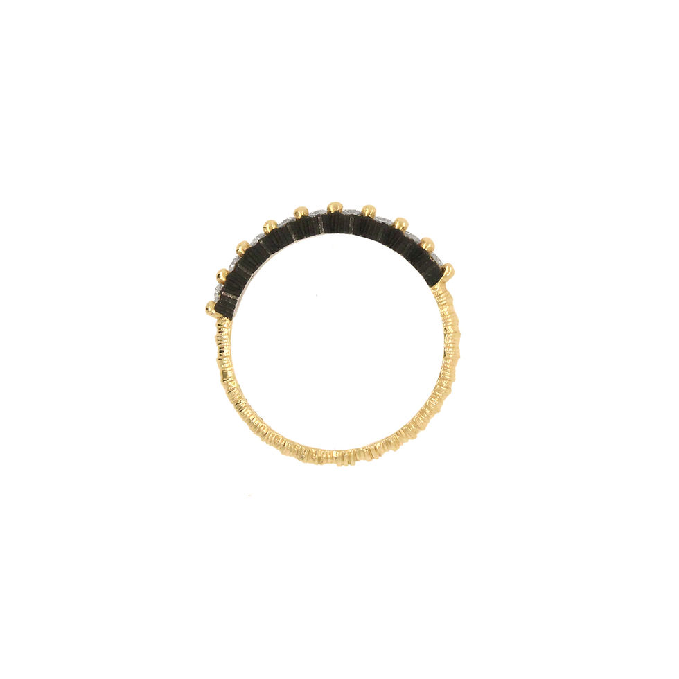 Thumbnail: diamond 'scallop' nine stone band
