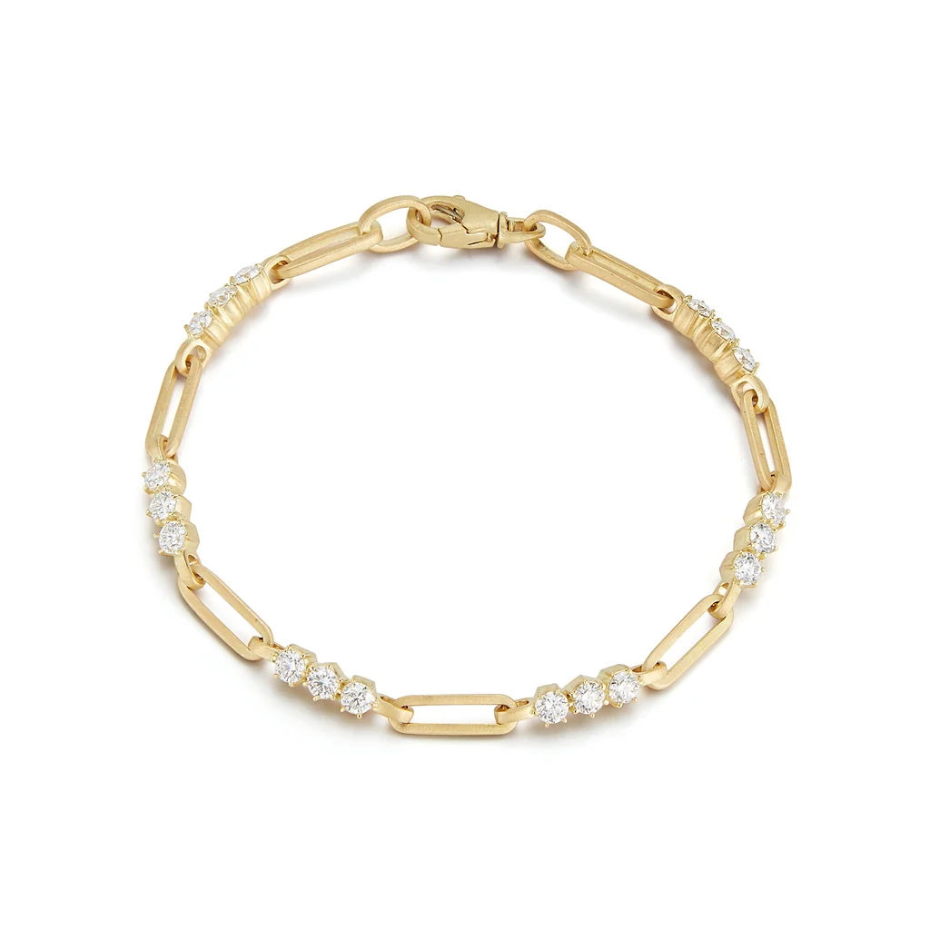 pia gold chain link bracelet