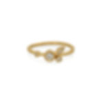 diamond bezel leaf ring