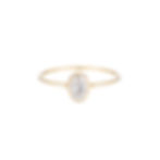oval diamond 'wisp' ring