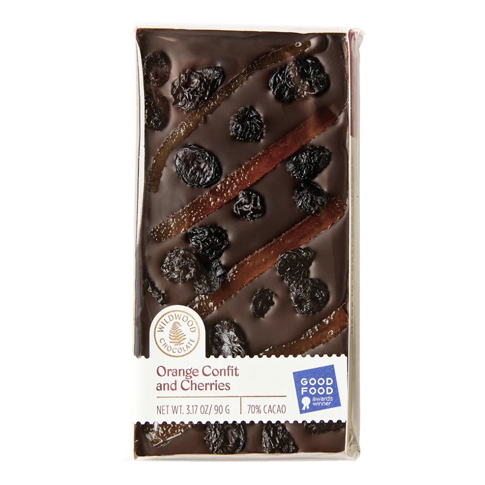 Wildwood Chocolate Orange Confit and Cherries Bar