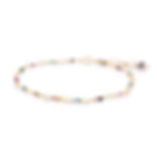 hand-tied watermelon tourmaline bracelet