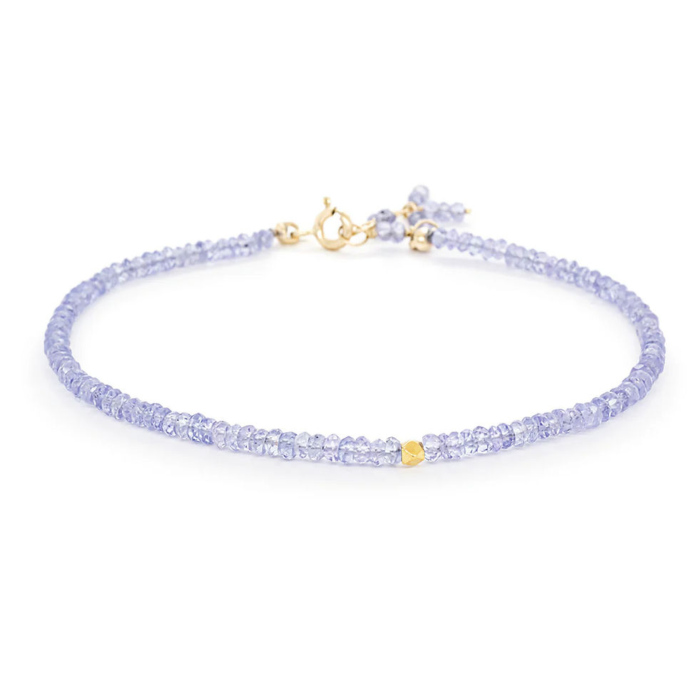 single 'wrap' tanzanite bracelet