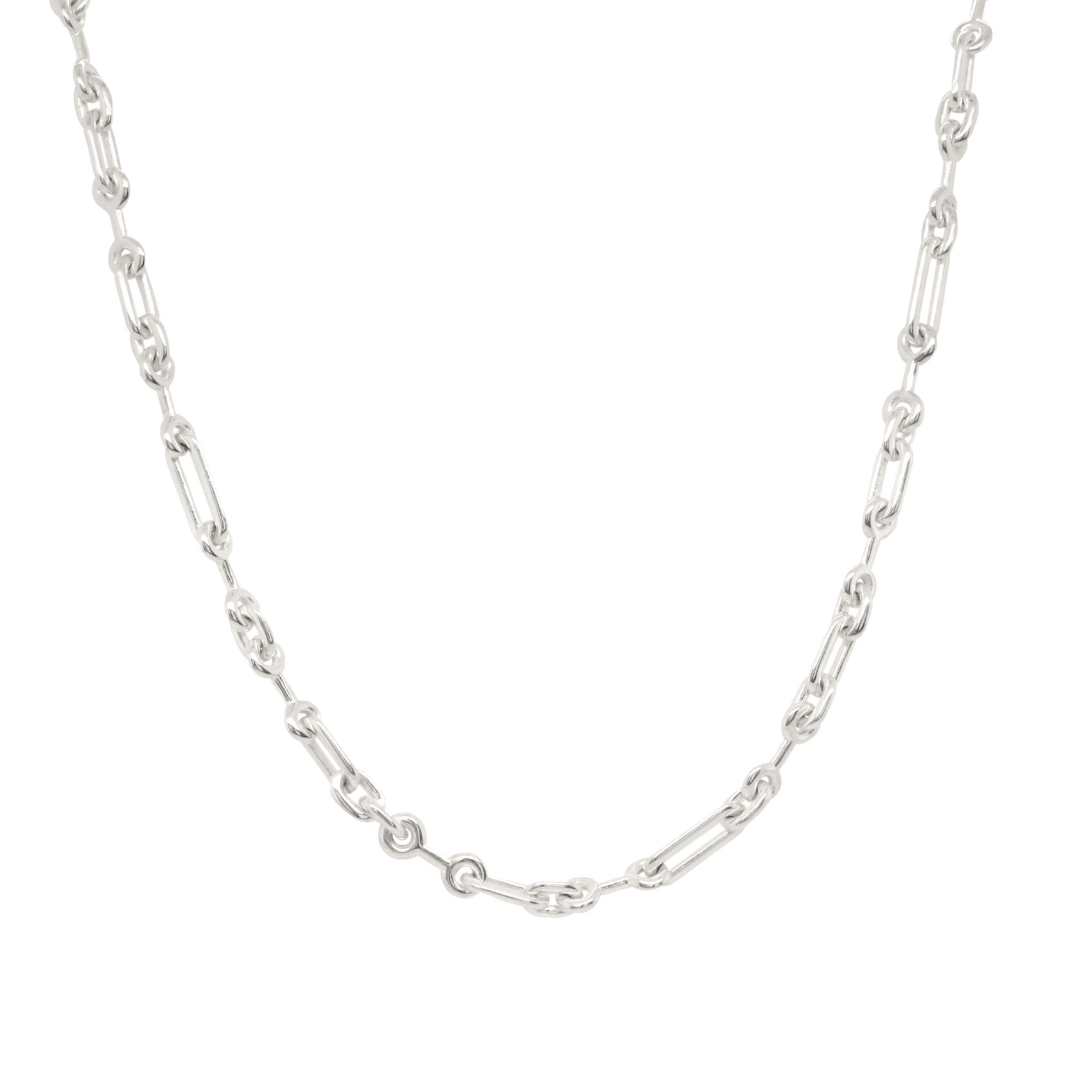 silver 'pelham' small link necklace