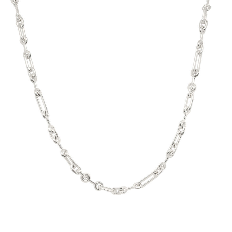 silver 'pelham' small link necklace