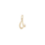 diamond initial letter A charm